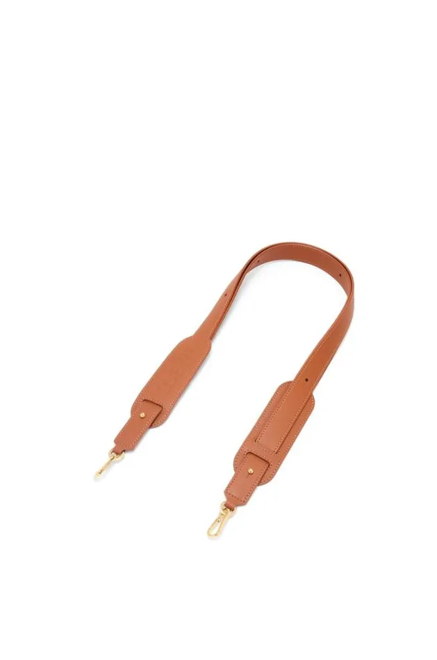 Loewe LOEWE Pad Strap In Classic Calfskin Tan WomenMen Bag Straps