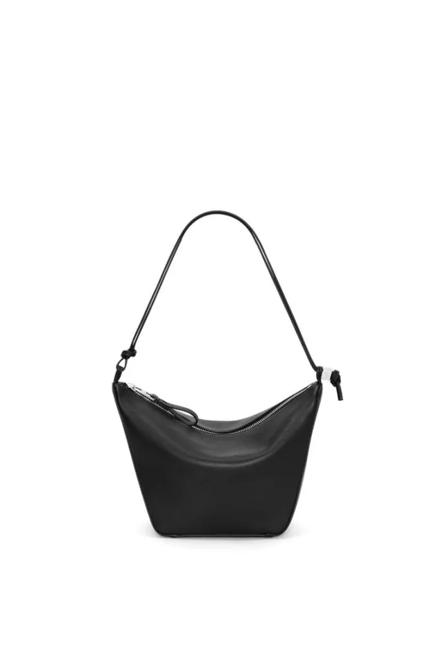 Loewe Mini Hammock Hobo Bag In Classic Calfskin Black Women Mini Bags