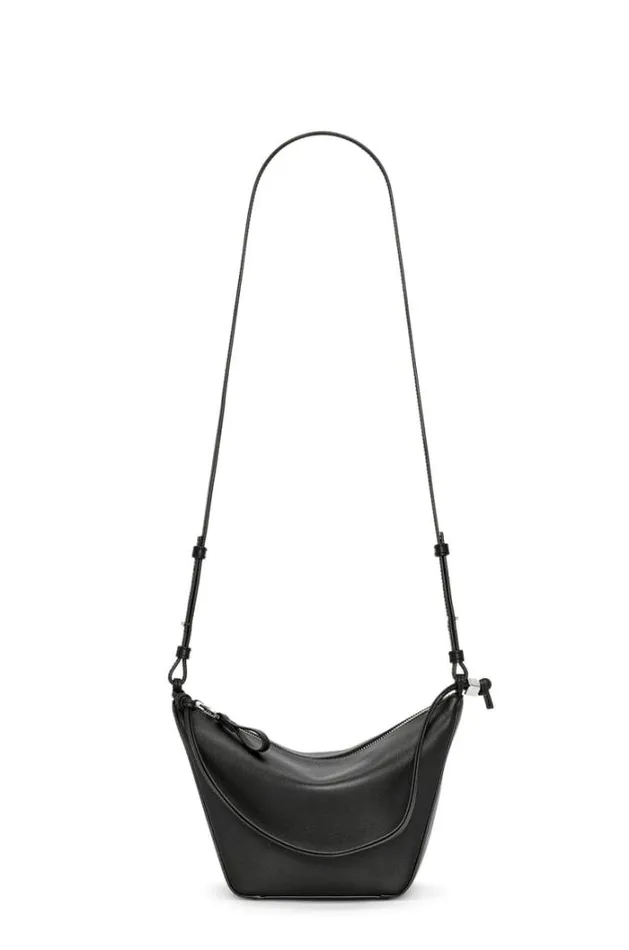 Loewe Mini Hammock Hobo Bag In Classic Calfskin Black Women Mini Bags