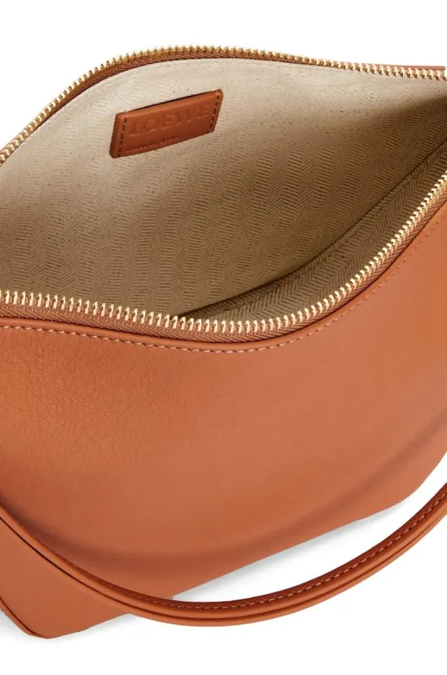 Loewe Mini Hammock Hobo Bag In Classic Calfskin Tan Women Shoulder Bags