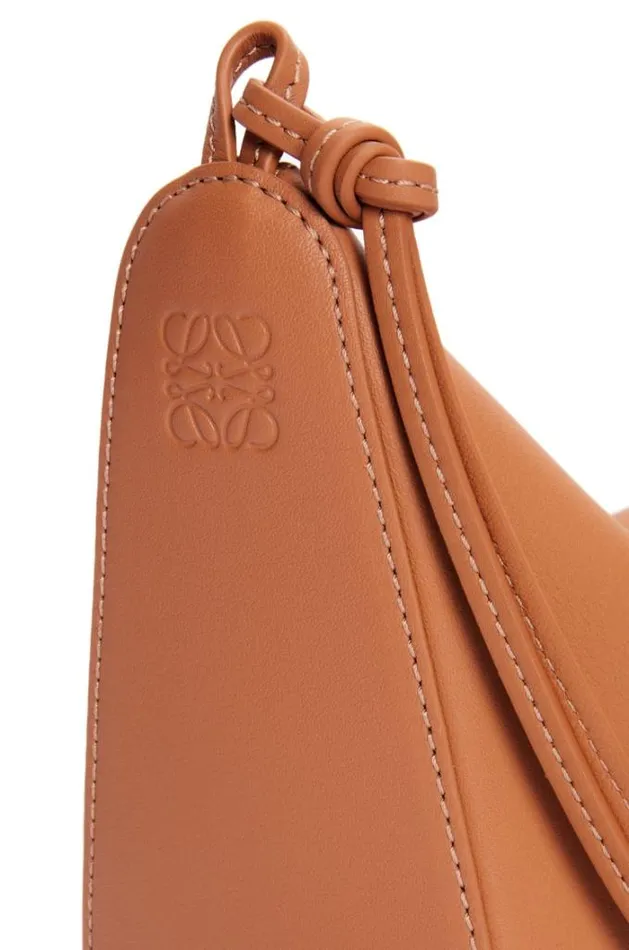 Loewe Mini Hammock Hobo Bag In Classic Calfskin Tan Women Shoulder Bags