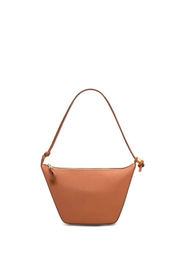 Loewe Mini Hammock Hobo Bag In Classic Calfskin Tan Women Shoulder Bags