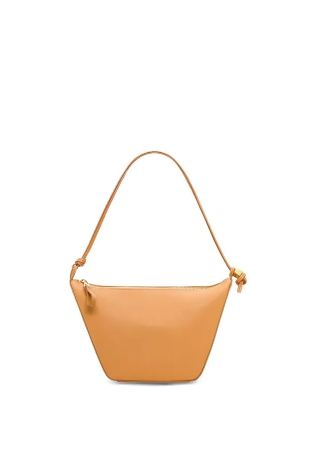 Loewe Mini Hammock Hobo Bag In Classic Calfskin Warm Desert Women Mini Bags