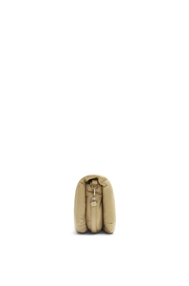 Loewe Mini Puffer Goya Bag In Shiny Nappa Lambskin Clay Green Women Mini Bags