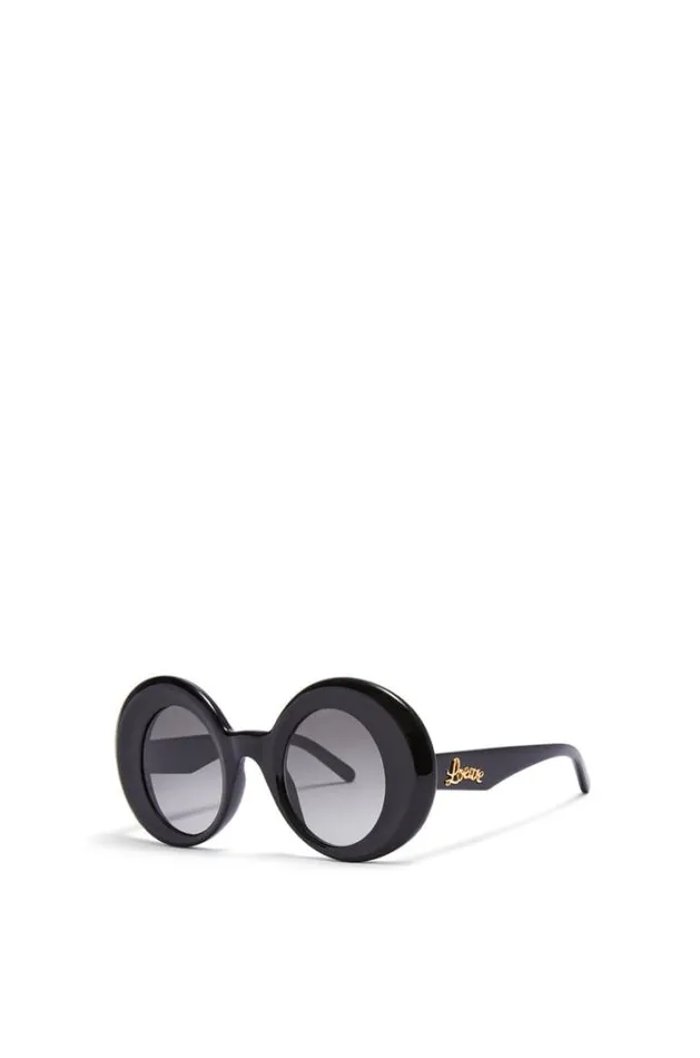 Loewe Oversized Round Sunglasses In Acetate Black Women Sunglasses