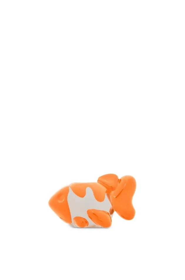 Loewe Personalisation Strap In Classic Calfskin and Dice Vivid Orange Women Bag Charms and Keyrings Loewe Personalisation Strap In Classic Calfskin and Dice Vivid Orange Women Bag Charms and Keyrings
