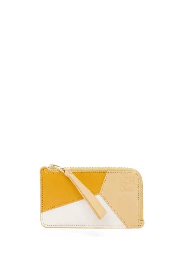 Loewe Puzzle Coin Cardholder In Classic Calfskin Sunflower soft Whitedark But Women Cardholders and Coin Purses Loewe Puzzle Coin Cardholder In Classic Calfskin Sunflower soft Whitedark But Women Cardholders and Coin Purses