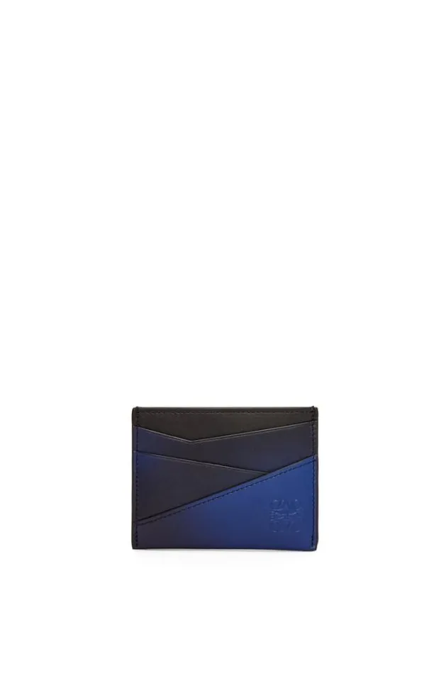 Loewe Puzzle Plain Cardholder In Silk Calfskin Navy Blue Men Card Cases and Coin Purses Loewe Puzzle Plain Cardholder In Silk Calfskin Navy Blue Men Card Cases and Coin Purses