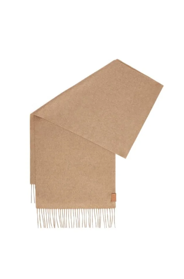 Loewe Scarf In Cashmere Beige Men Scarves
