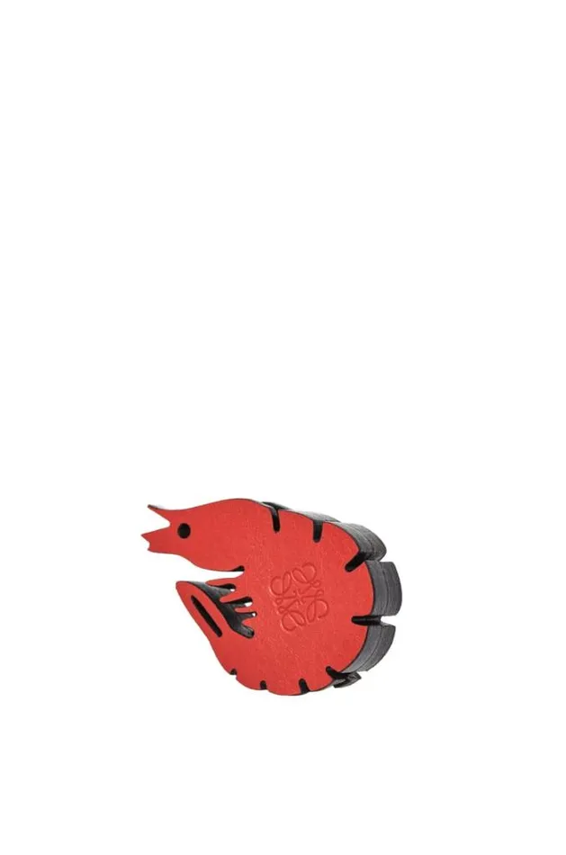 Loewe Shrimp Dice In Classic Calfskin Redtan Men Other Accessories