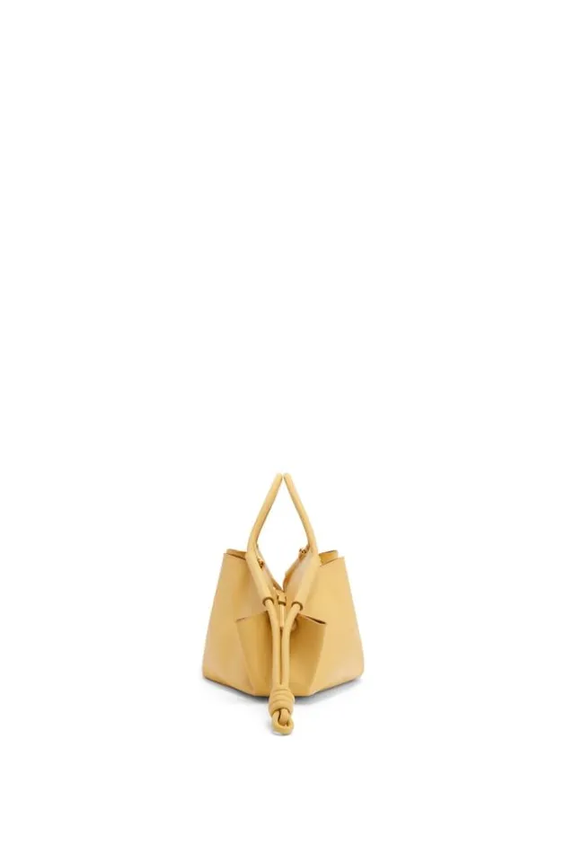 Loewe Small Paseo Bag In Shiny Nappa Calfskin Dark Butter Women Shoulder Bags
