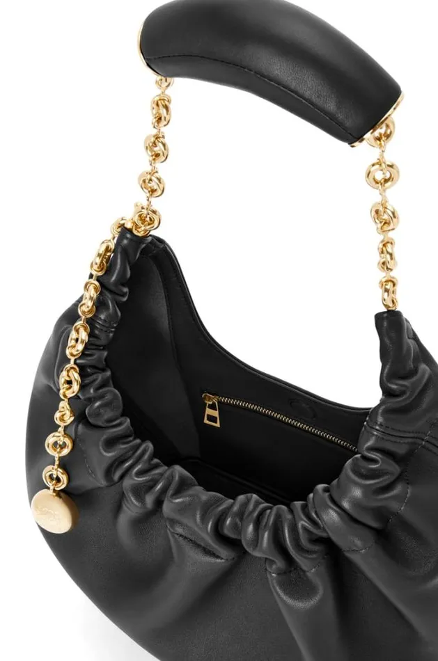 Loewe Small Squeeze Bag In Nappa Lambskin Black Women Crossbody Bags