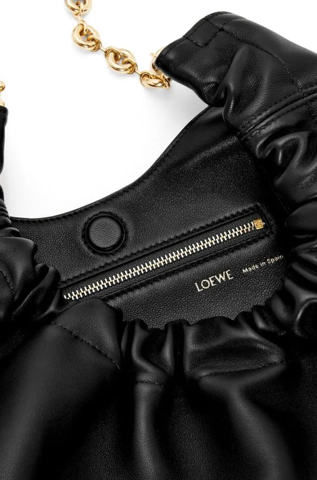 Loewe Small Squeeze Bag In Nappa Lambskin Black Women Crossbody Bags