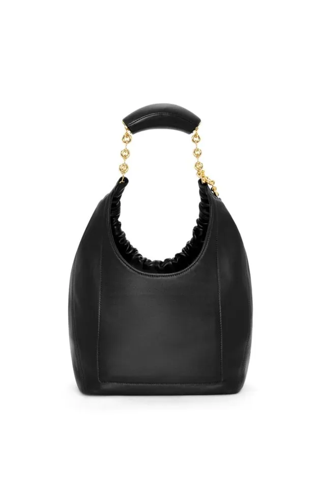 Loewe Small Squeeze Bag In Nappa Lambskin Black Women Crossbody Bags