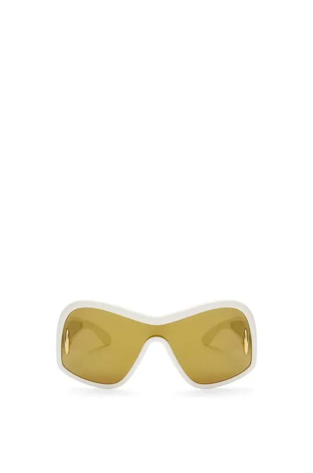 Loewe Square Mask Sunglasses In Acetate And Nylon White Men Sunglasses