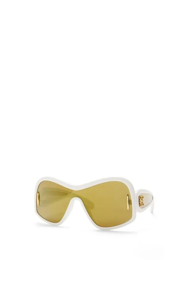 Loewe Square Mask Sunglasses In Acetate And Nylon White Men Sunglasses