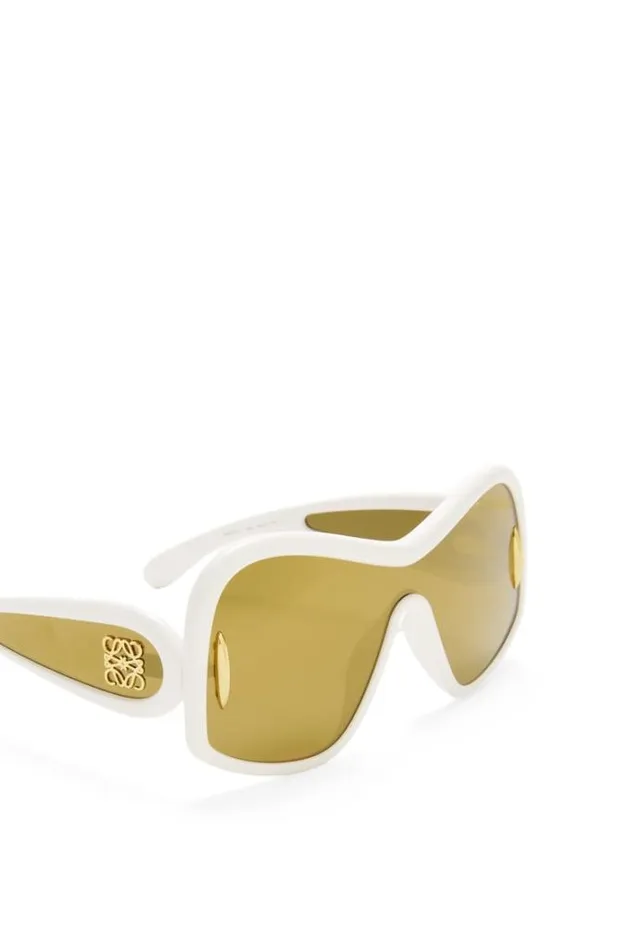 Loewe Square Mask Sunglasses In Acetate And Nylon White Men Sunglasses