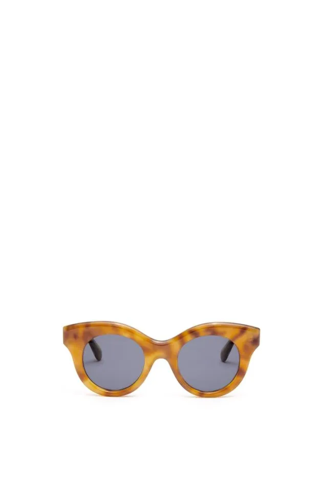 Loewe Tarsier Sunglasses In Acetate Shiny Blonde Havanasmoke Men Sunglasses