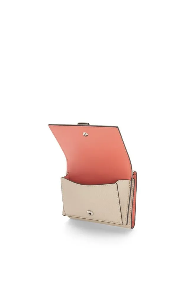 Loewe Trifold Wallet In Soft Grained Calfskin Light Oathoney Women Small Wallets