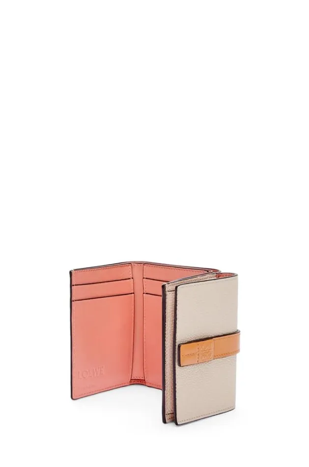 Loewe Trifold Wallet In Soft Grained Calfskin Light Oathoney Women Small Wallets