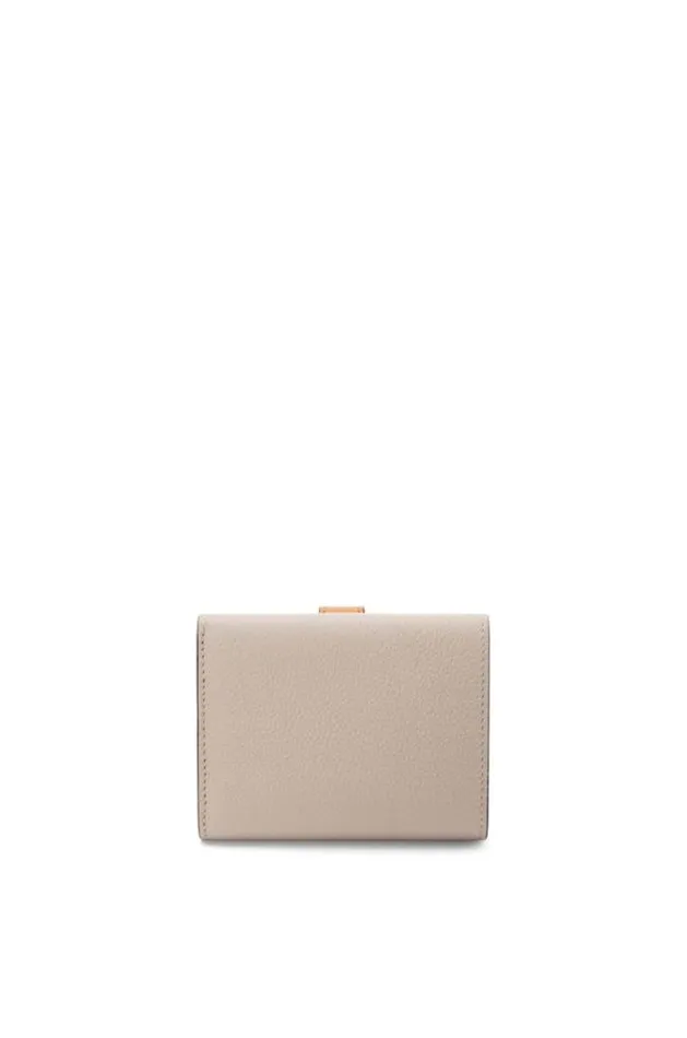 Loewe Trifold Wallet In Soft Grained Calfskin Light Oathoney Women Small Wallets