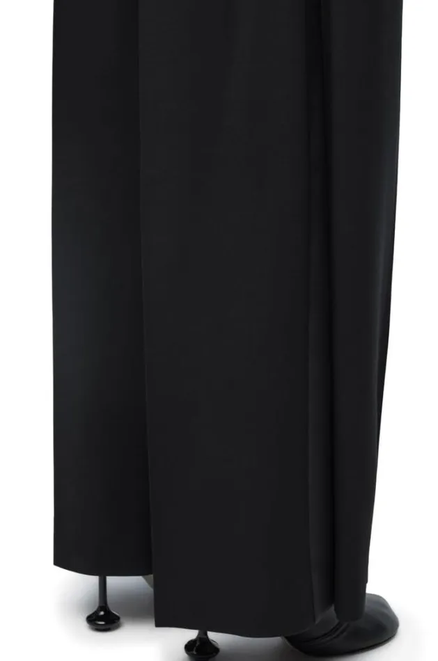 Loewe Tuxedo Trousers In Wool Black Women Trousers and Shorts