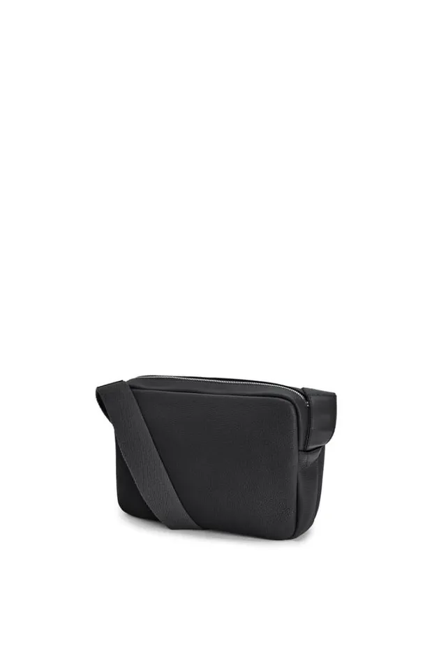 Loewe XS Military Messenger Bag In Soft Grained Calfskin Black Men Messenger Bags