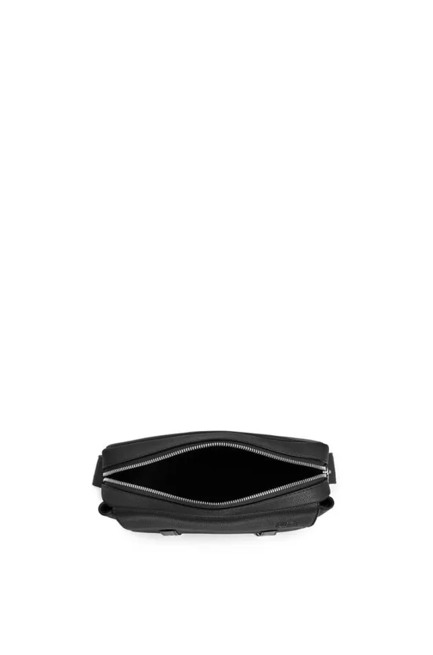 Loewe XS Military Messenger Bag In Soft Grained Calfskin Black Men Messenger Bags
