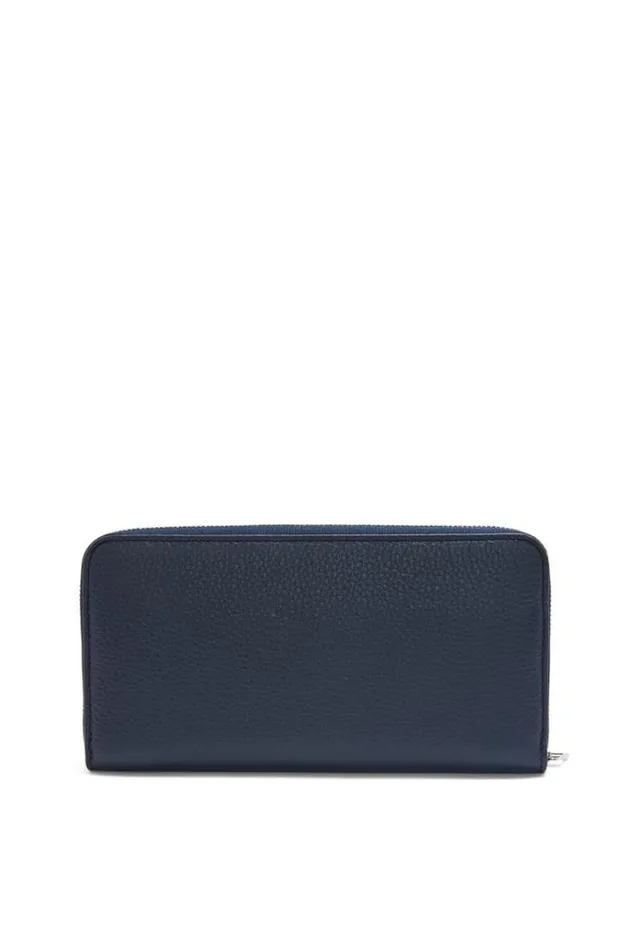 Loewe Zip Around Wallet In Soft Grained Calfskin Deep Navy Men Wallets