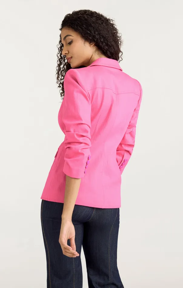 Louisa Blazer Electric Pink Jackets and Blazers Cinq Sept Women