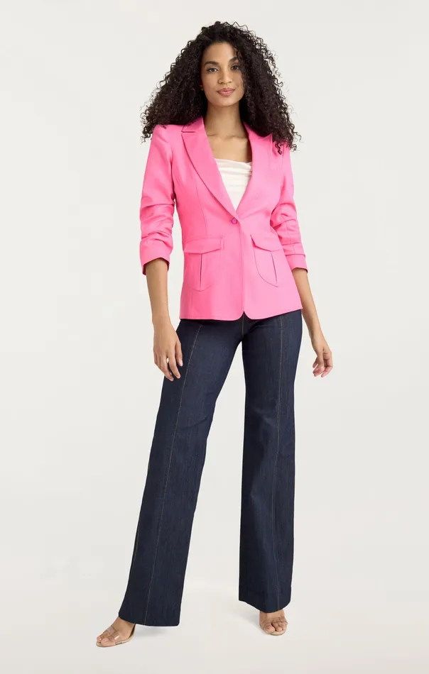 Louisa Blazer Electric Pink Jackets and Blazers Cinq Sept Women