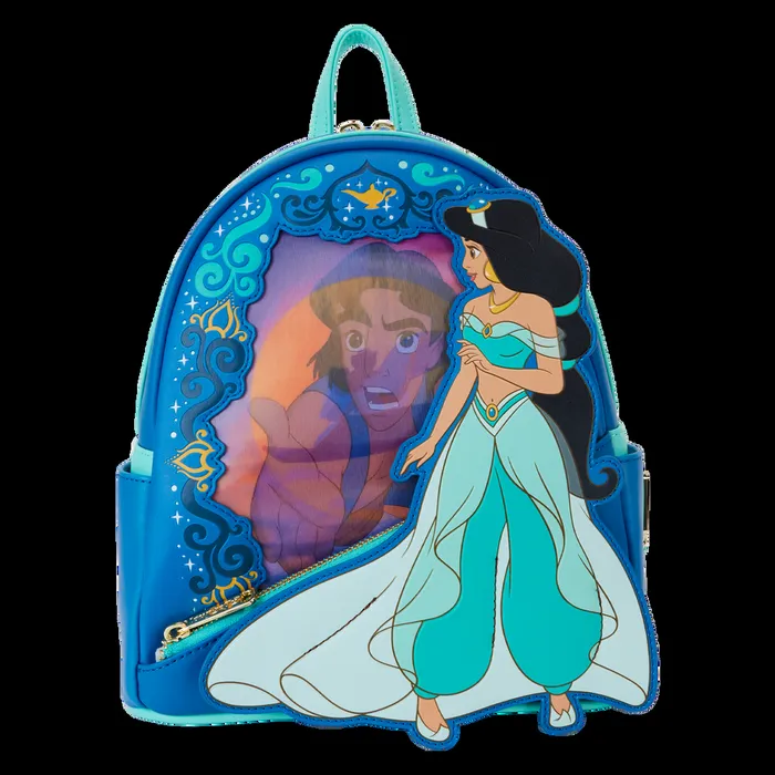 Loungefly Backpacks Unisex Aladdin Jasmine Princess Series Lenticular Mini Backpack