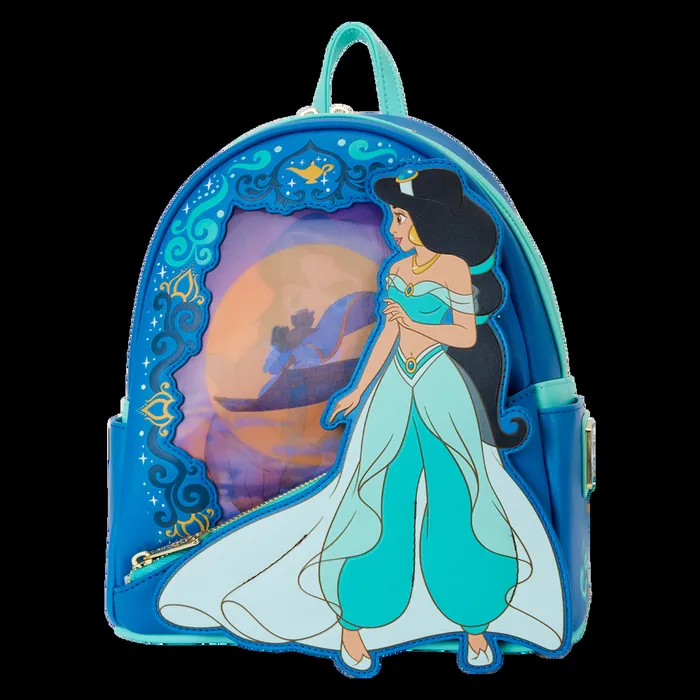 Loungefly Backpacks Unisex Aladdin Jasmine Princess Series Lenticular Mini Backpack Loungefly Backpacks Unisex Aladdin Jasmine Princess Series Lenticular Mini Backpack