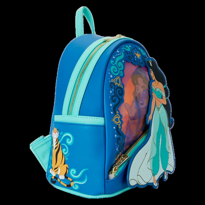 Loungefly Backpacks Unisex Aladdin Jasmine Princess Series Lenticular Mini Backpack Loungefly Backpacks Unisex Aladdin Jasmine Princess Series Lenticular Mini Backpack