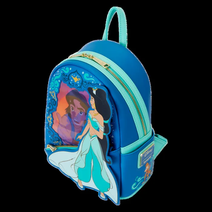 Loungefly Backpacks Unisex Aladdin Jasmine Princess Series Lenticular Mini Backpack Loungefly Backpacks Unisex Aladdin Jasmine Princess Series Lenticular Mini Backpack