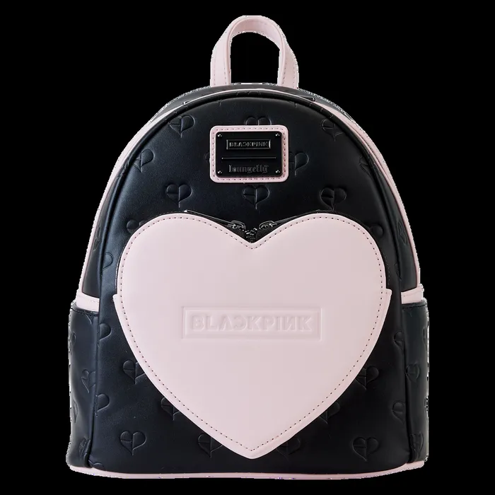 Loungefly Backpacks Unisex BLACKPINK AllOver Print Heart Mini Backpack
