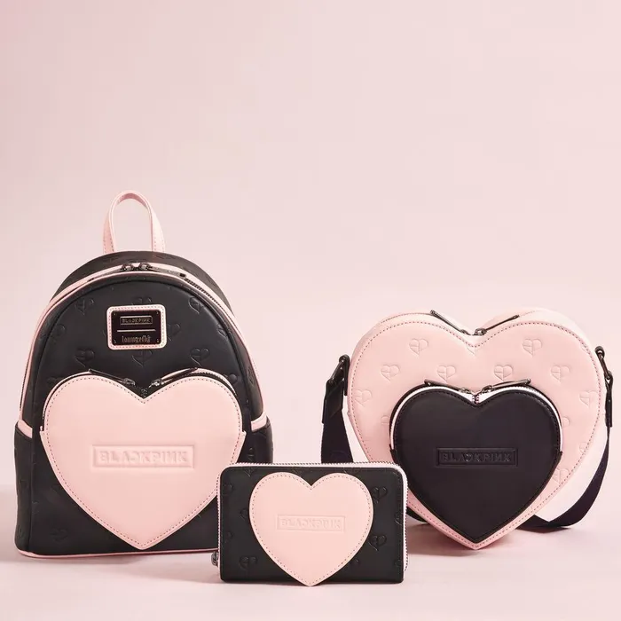 Loungefly Backpacks Unisex BLACKPINK AllOver Print Heart Mini Backpack Loungefly Backpacks Unisex BLACKPINK AllOver Print Heart Mini Backpack