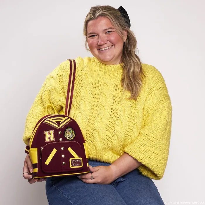 Loungefly Backpacks Unisex Harry Potter Hogwarts Crest Varsity Jacket Mini Backpack Loungefly Backpacks Unisex Harry Potter Hogwarts Crest Varsity Jacket Mini Backpack