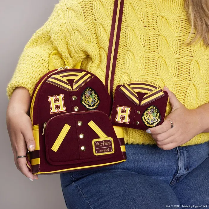 Loungefly Backpacks Unisex Harry Potter Hogwarts Crest Varsity Jacket Mini Backpack Loungefly Backpacks Unisex Harry Potter Hogwarts Crest Varsity Jacket Mini Backpack