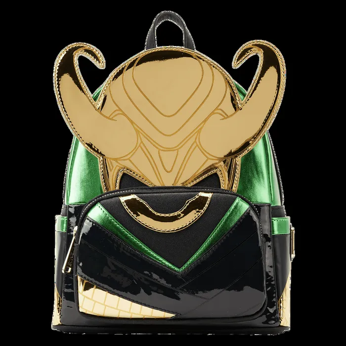 Loungefly Backpacks Unisex Marvel Metallic Loki Cosplay Mini Backpack