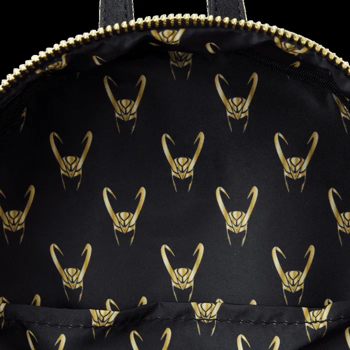 Loungefly Backpacks Unisex Marvel Metallic Loki Cosplay Mini Backpack Loungefly Backpacks Unisex Marvel Metallic Loki Cosplay Mini Backpack