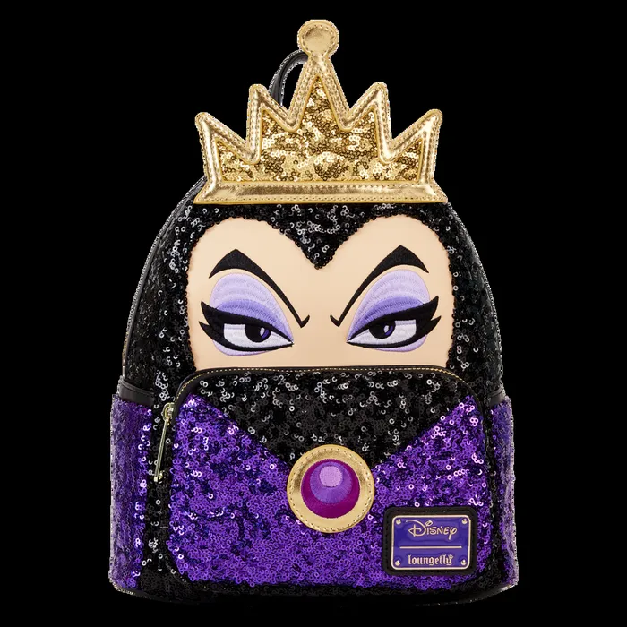 Loungefly Backpacks Unisex Snow White Evil Queen Exclusive Sequin Cosplay Mini Backpack Loungefly Backpacks Unisex Snow White Evil Queen Exclusive Sequin Cosplay Mini Backpack
