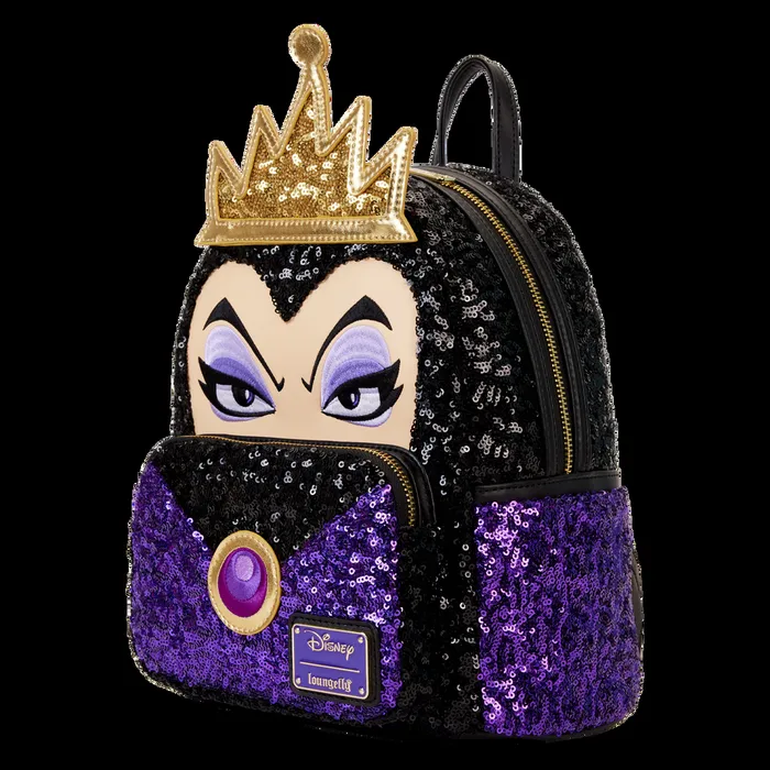 Loungefly Backpacks Unisex Snow White Evil Queen Exclusive Sequin Cosplay Mini Backpack