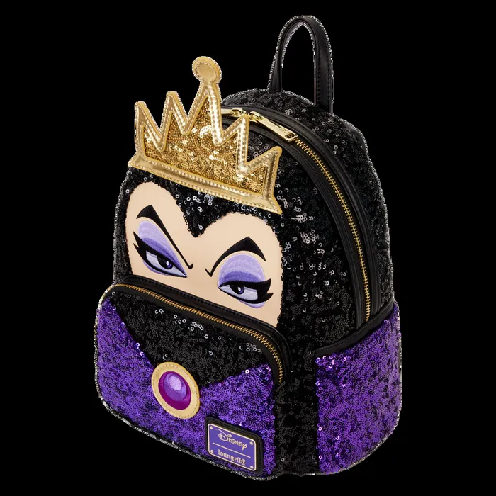 Loungefly Backpacks Unisex Snow White Evil Queen Exclusive Sequin Cosplay Mini Backpack