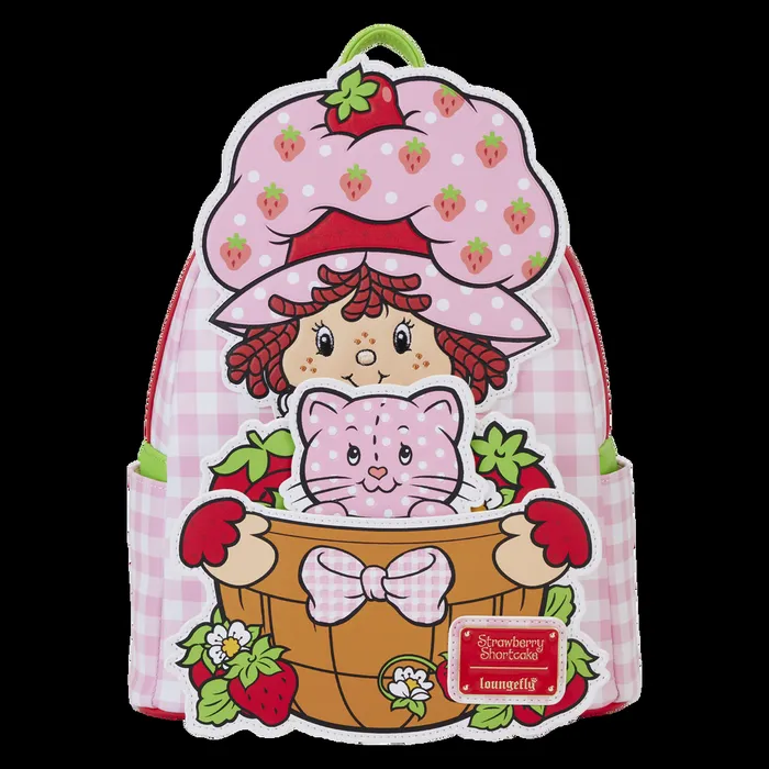 Loungefly Backpacks Unisex Strawberry Shortcake Exclusive Custard Surprise Cosplay Mini Backpack Loungefly Backpacks Unisex Strawberry Shortcake Exclusive Custard Surprise Cosplay Mini Backpack