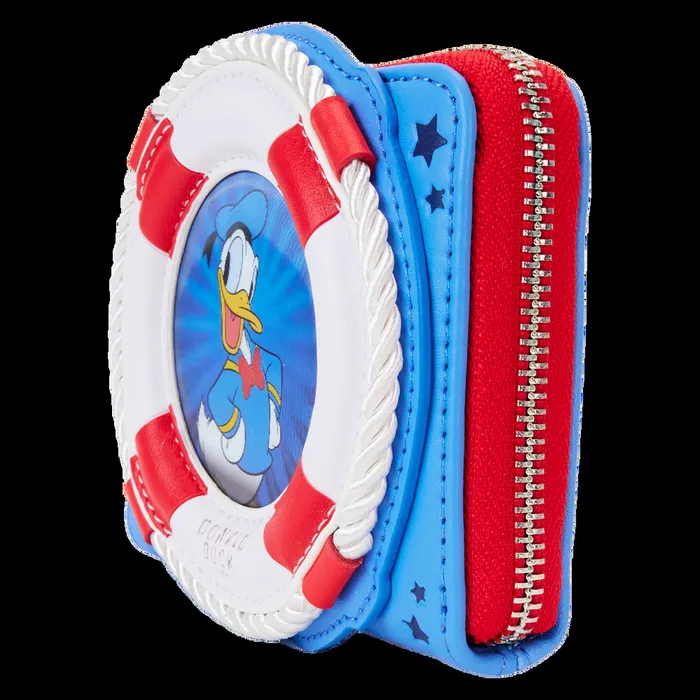 Loungefly Bags and Wallets Unisex Donald Duck 90th Anniversary Lenticular Zip Around Wallet