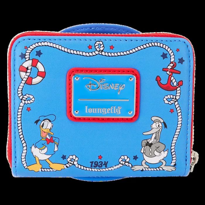 Loungefly Bags and Wallets Unisex Donald Duck 90th Anniversary Lenticular Zip Around Wallet