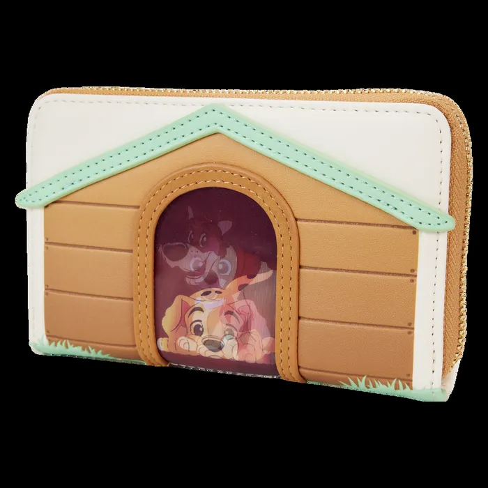 Loungefly Bags and Wallets Unisex I Heart Disney Dogs Doghouse Triple Lenticular Zip Around Wallet Loungefly Bags and Wallets Unisex I Heart Disney Dogs Doghouse Triple Lenticular Zip Around Wallet