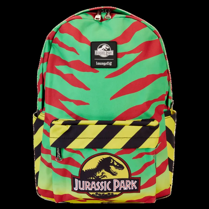 Loungefly Bags and Wallets Unisex Jurassic Park Tour Vehicle Print Nylon FullSize Backpack Loungefly Bags and Wallets Unisex Jurassic Park Tour Vehicle Print Nylon FullSize Backpack