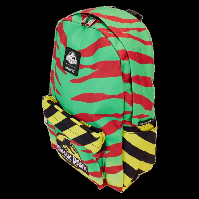Loungefly Bags and Wallets Unisex Jurassic Park Tour Vehicle Print Nylon FullSize Backpack